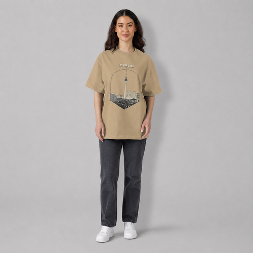 Berlin Skyline Oversized T-Shirt | Lucy's Vintage