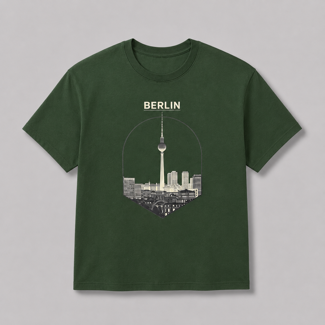 Berlin Skyline Oversized T-Shirt | Lucy's Vintage