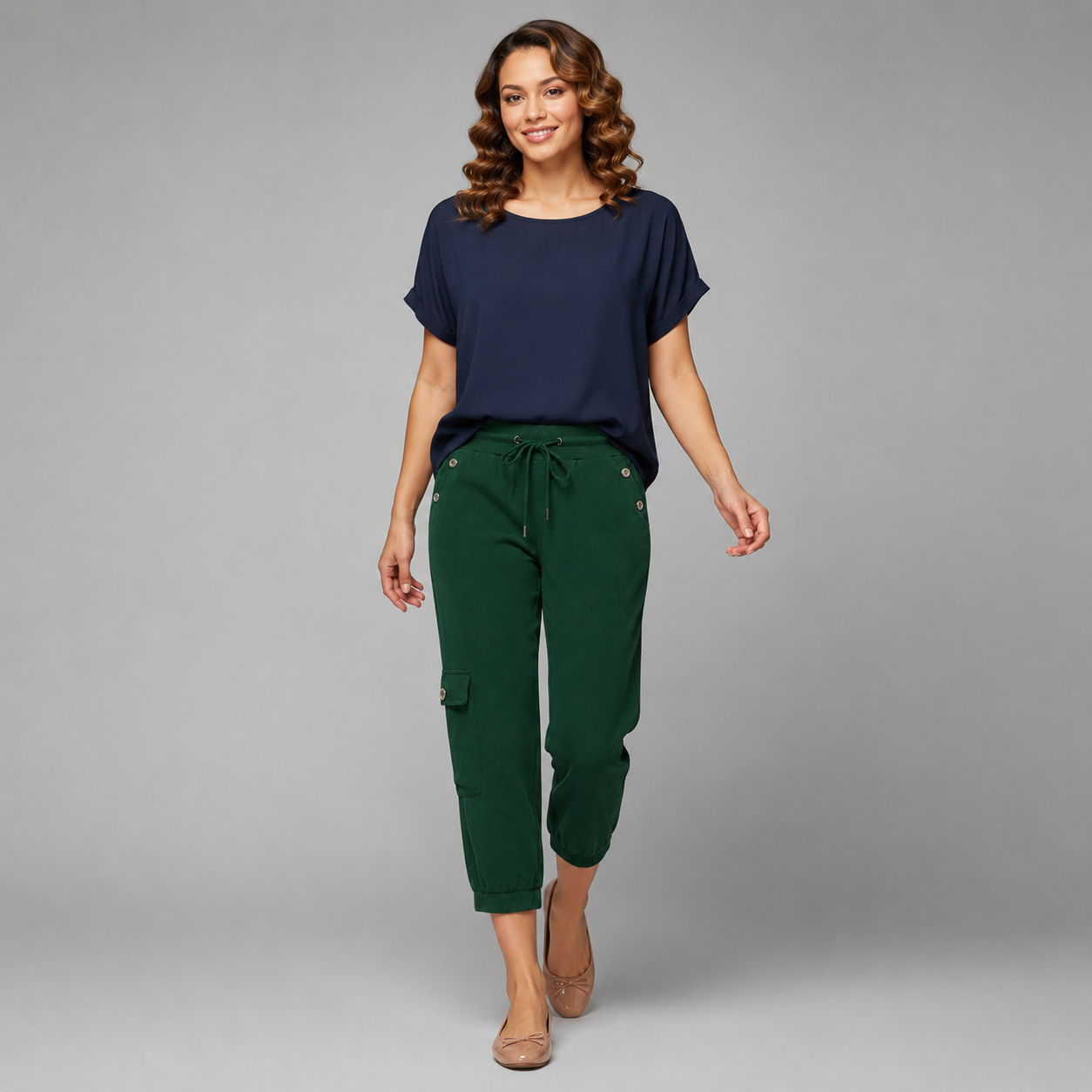 Damen Cargo-Jogginghose | Elastischer Bund & Beinabschluss