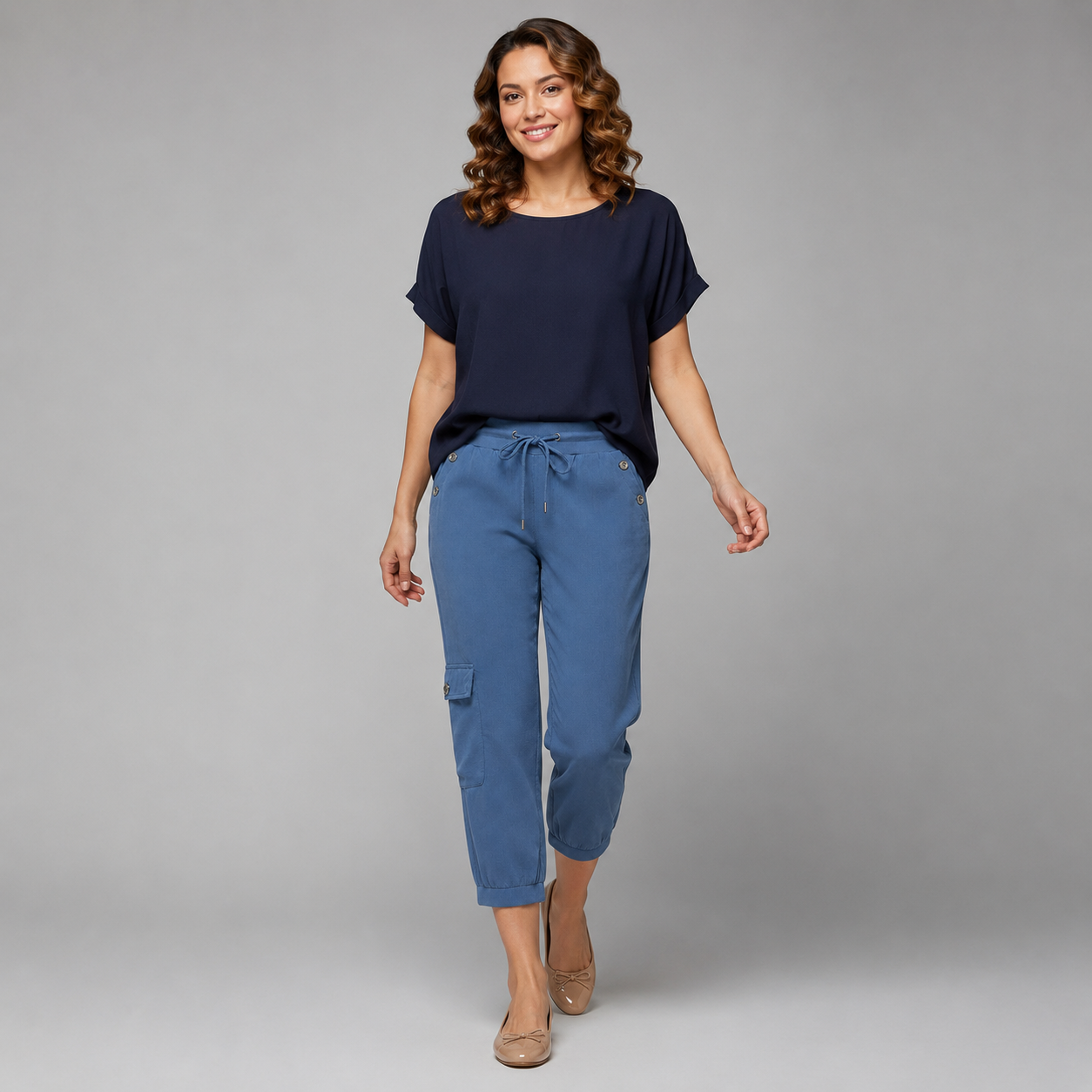 Damen Cargo-Jogginghose | Elastischer Bund & Beinabschluss