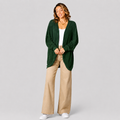 Damen Strickjacke mit offener Front | Leicht & Locker Geschnitten