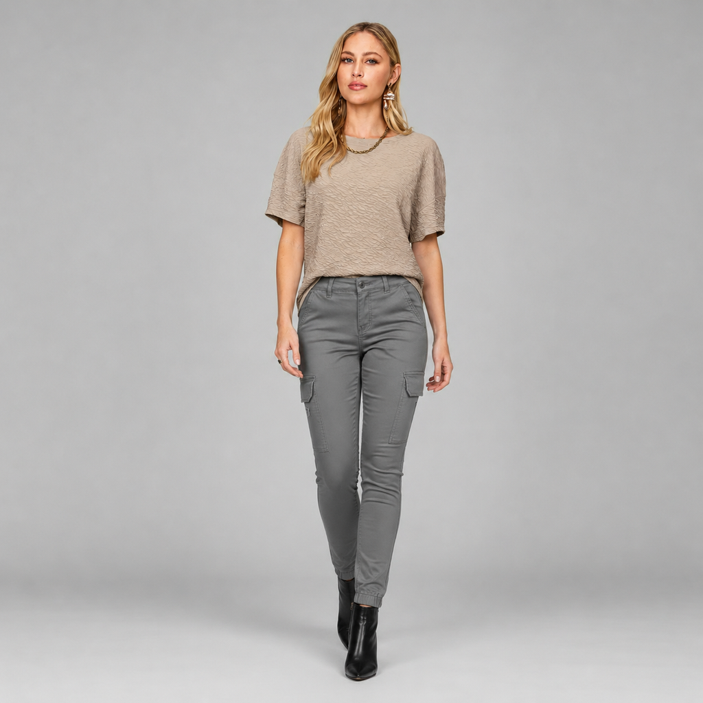 Damen Cargo-Hose Schmale Passform | Urbaner Style mit Bündchen