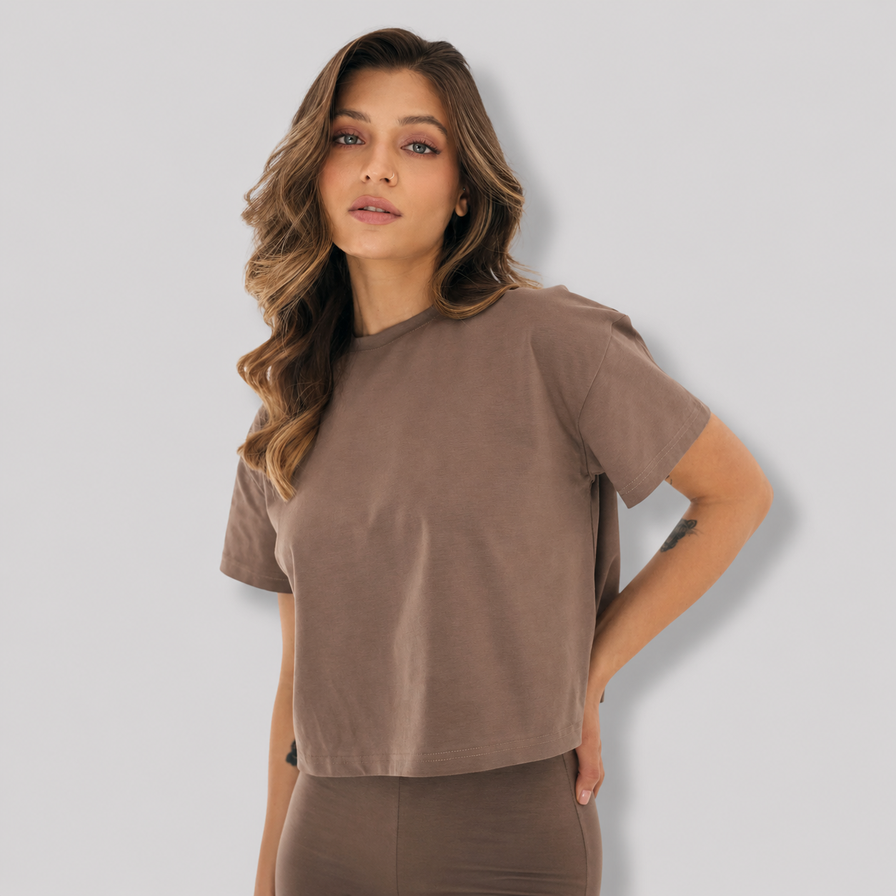 Damen Oversized Crop T-Shirt | Lucy's Vintage