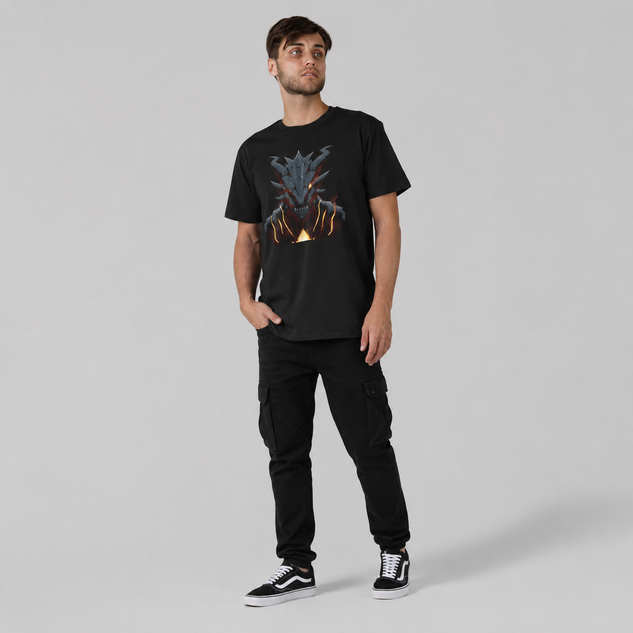 Drachen Grafik Rundhals-Sweatshirt | Lucys Vintage