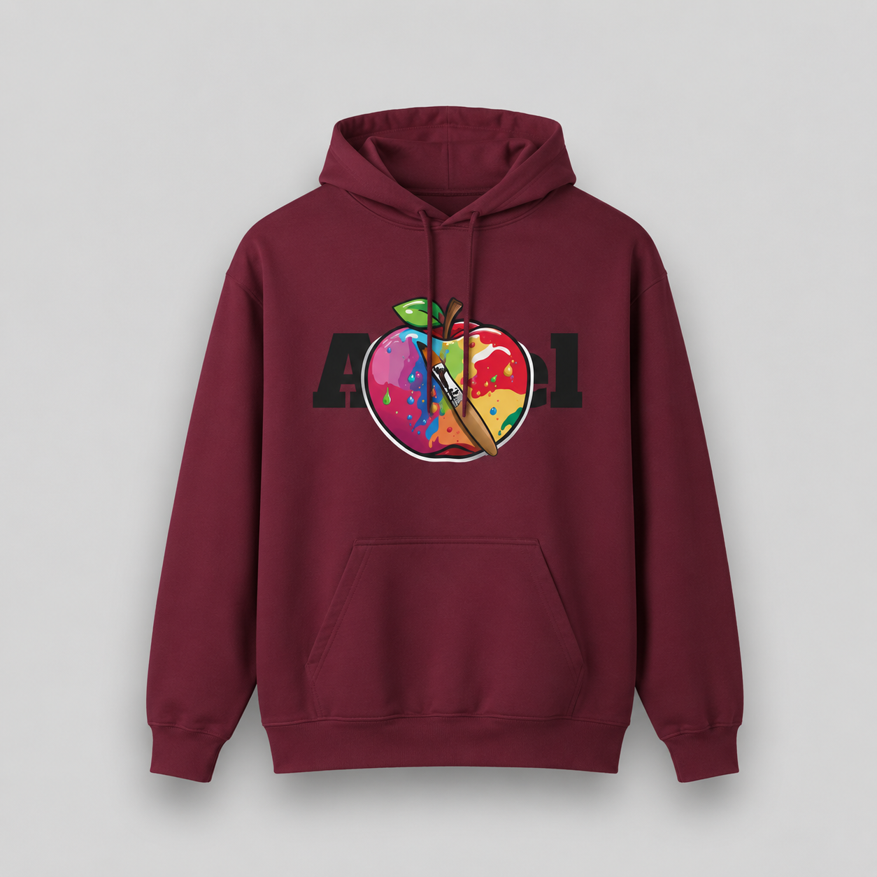 Herren Bemalter Apfel Grafik Hoodie | Lucys Vintage