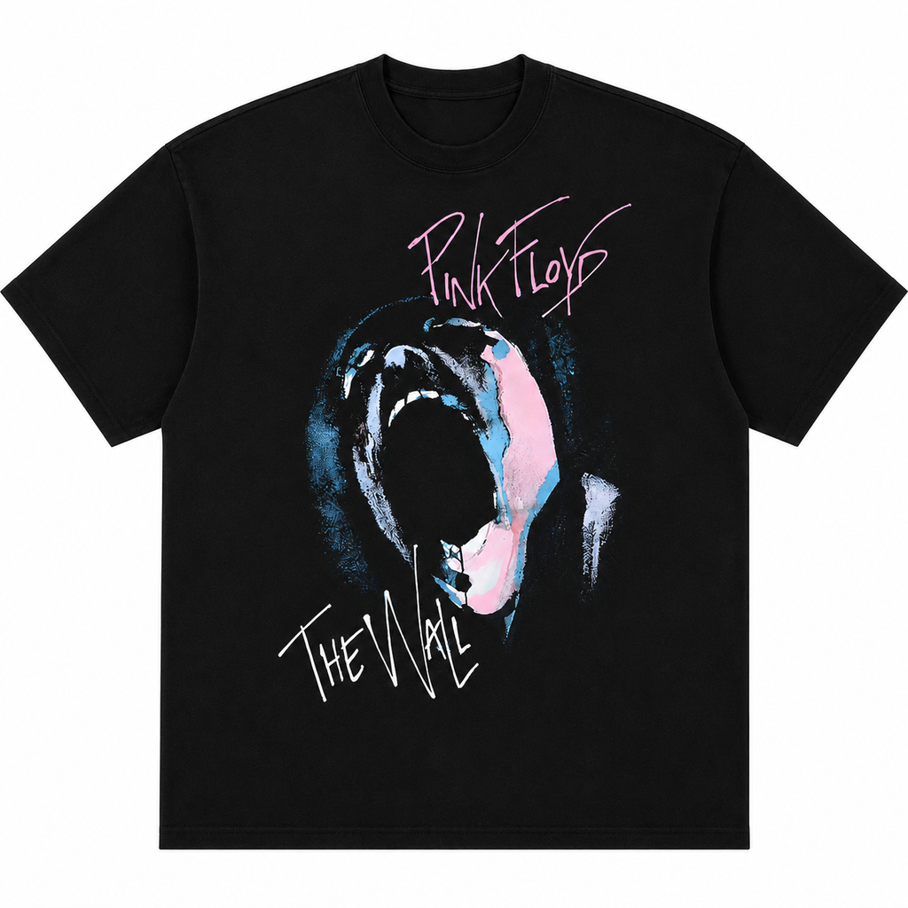 Herren Oversized The Wall Retro-Grafik T-Shirt | Lucy's Vintage