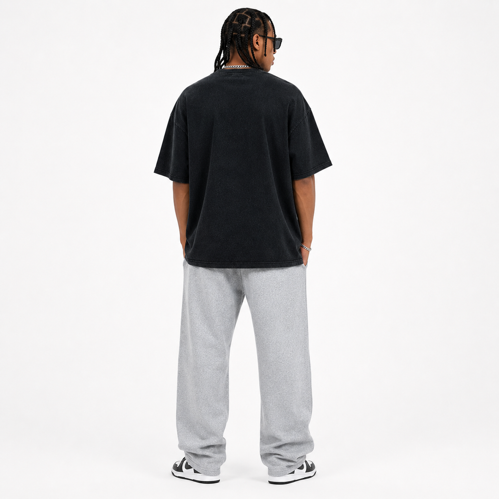 Herren Oversized Vintage Grafik Print T-Shirt — "Ordinary Life"