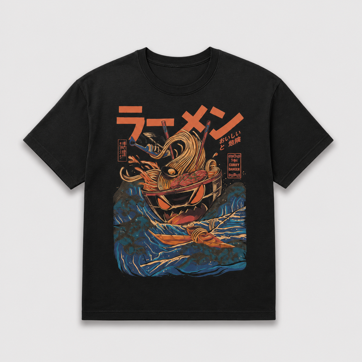 Damen Ramen Wave Oversized T-Shirt — Lucys Vintage
